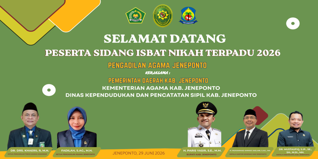 WUJUDKAN KEPASTIAN HUKUM, PA JENEPONTO GELAR SIDANG ISBAT NIKAH TERPADU TAHUN 2026