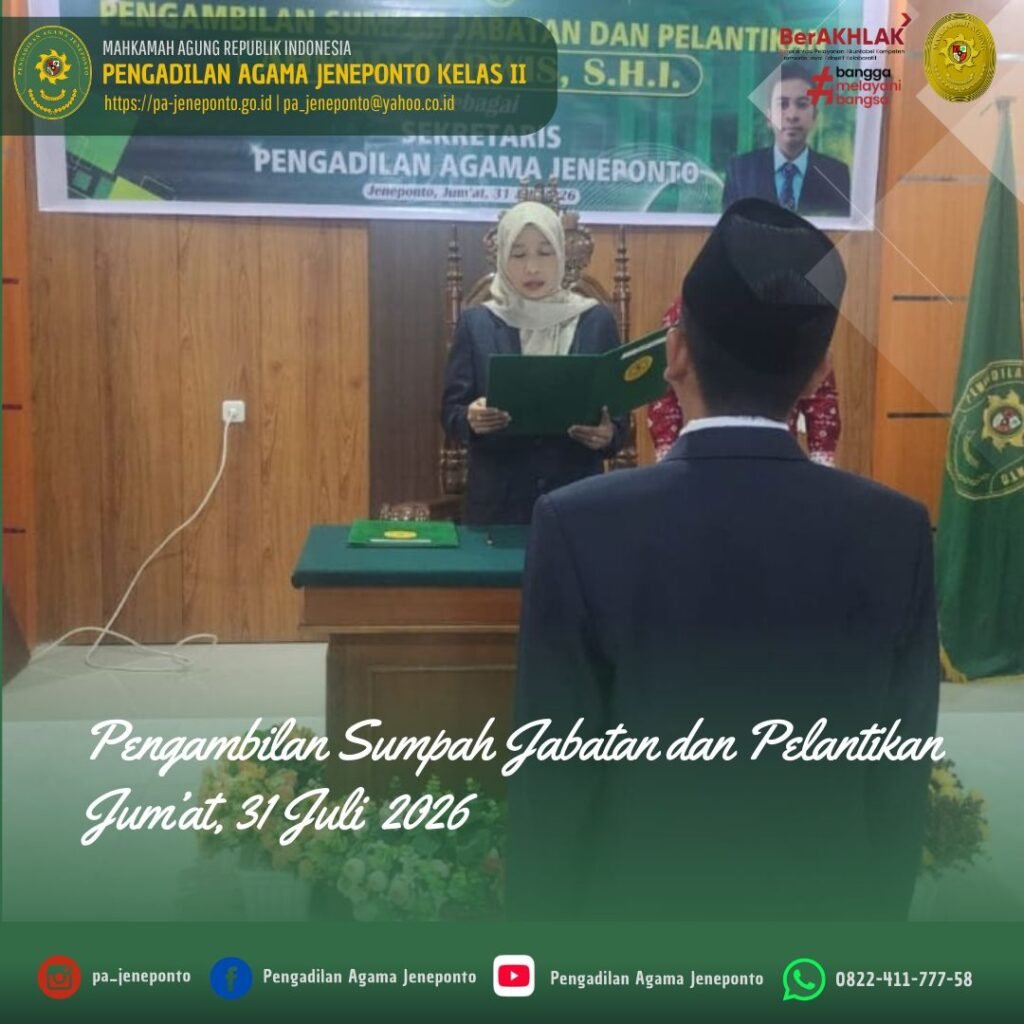 RESMI DILANTIK! AHMAD DARWIS EMBAN AMANAH SEBAGAI SEKRETARIS PA JENEPONTO